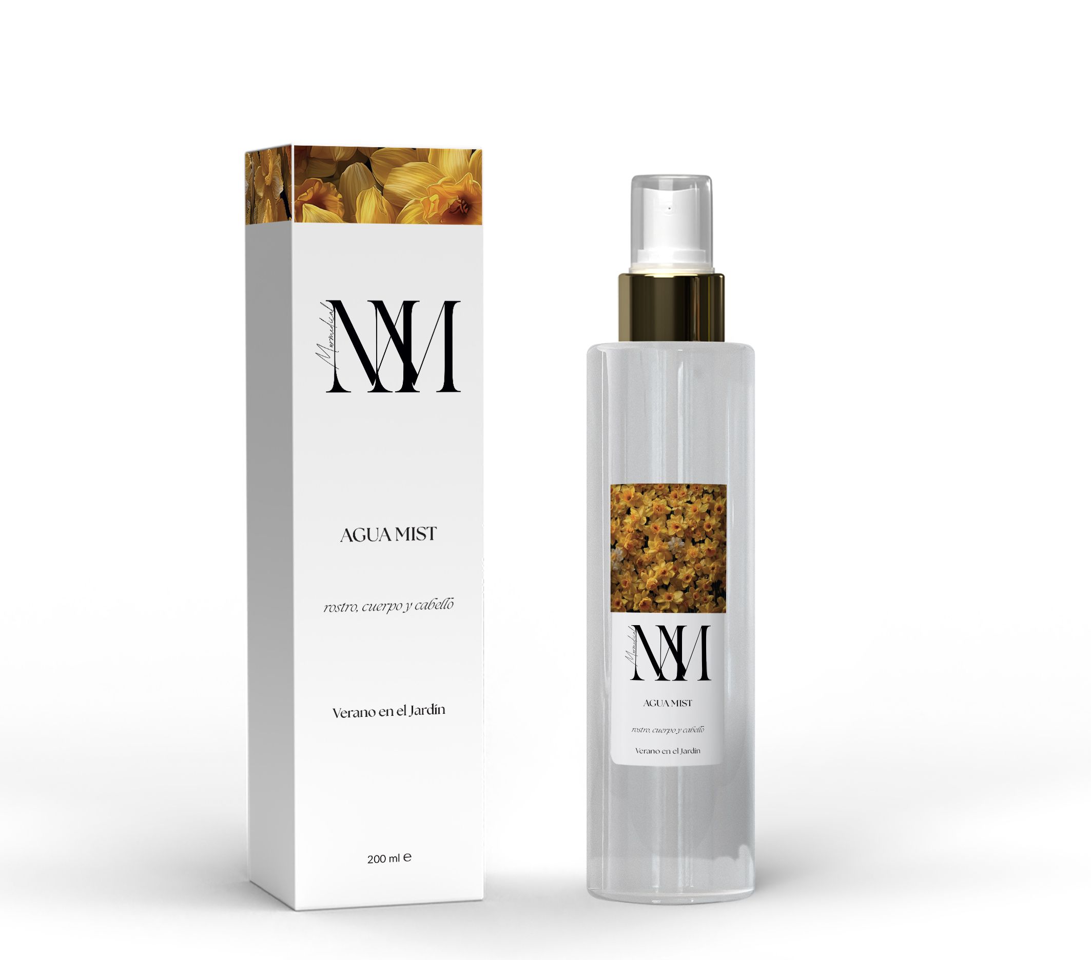 AGUA MIST VERANO EN EL JARDIN, ROSTRO, CUERPO Y CABELLO 200 ML