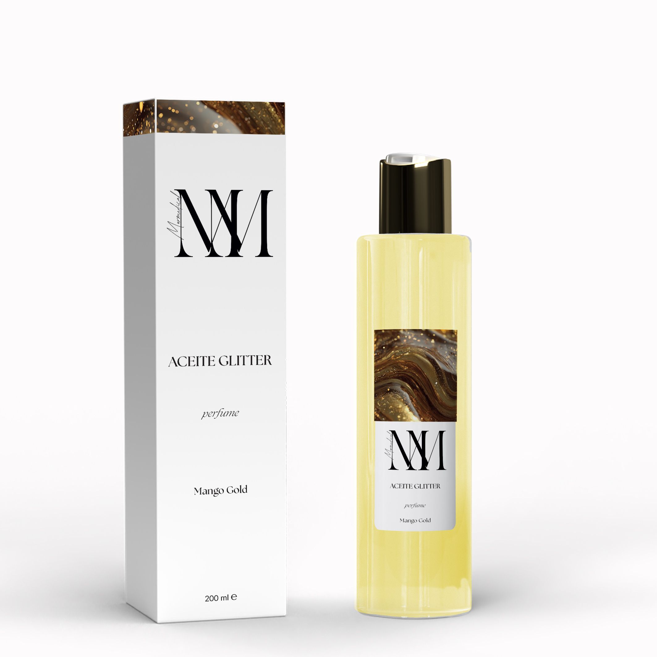 ACEITE GLITTER MANGO GOLD 200 ML